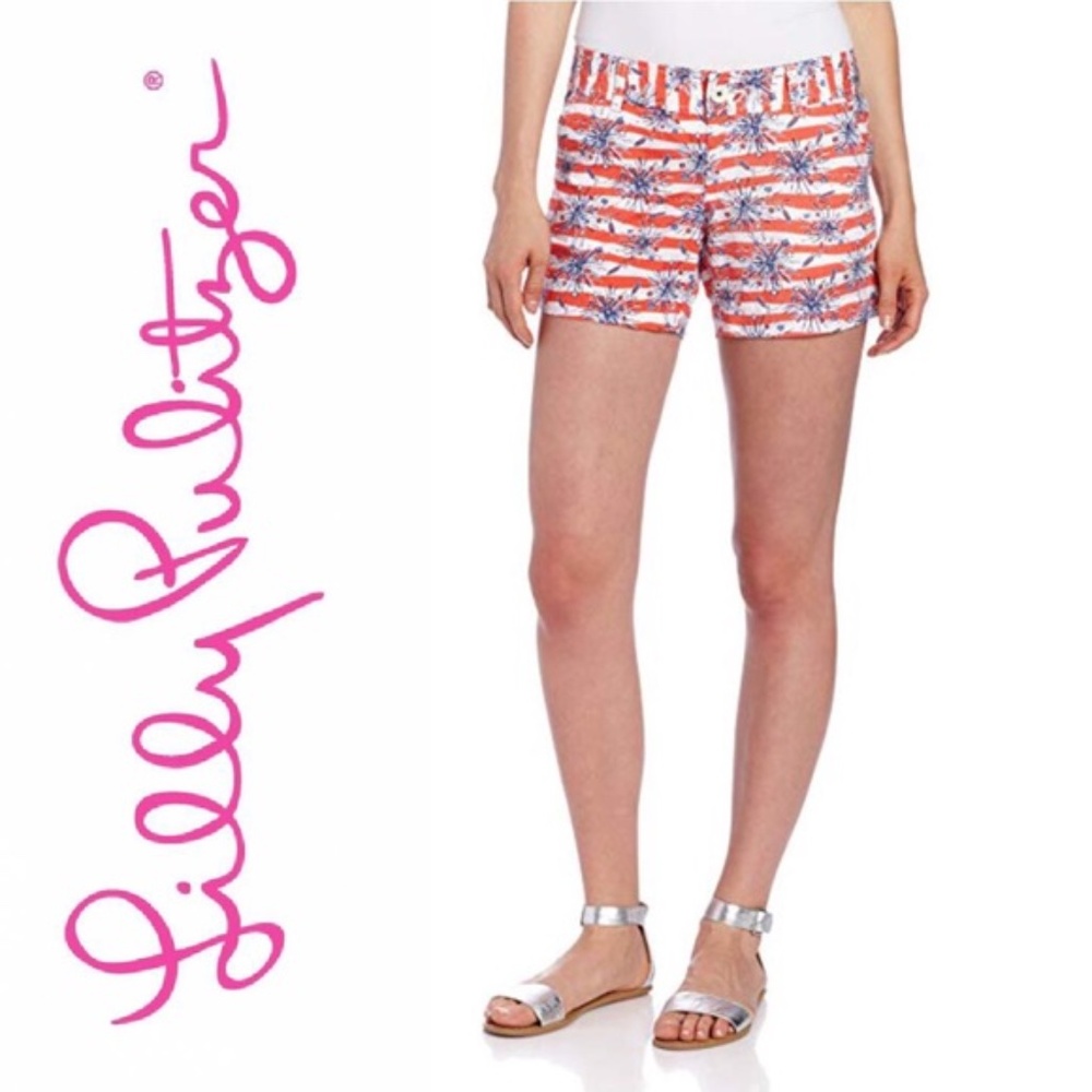 LILLY PULITZER Callahan Shorts She's A Firecracker